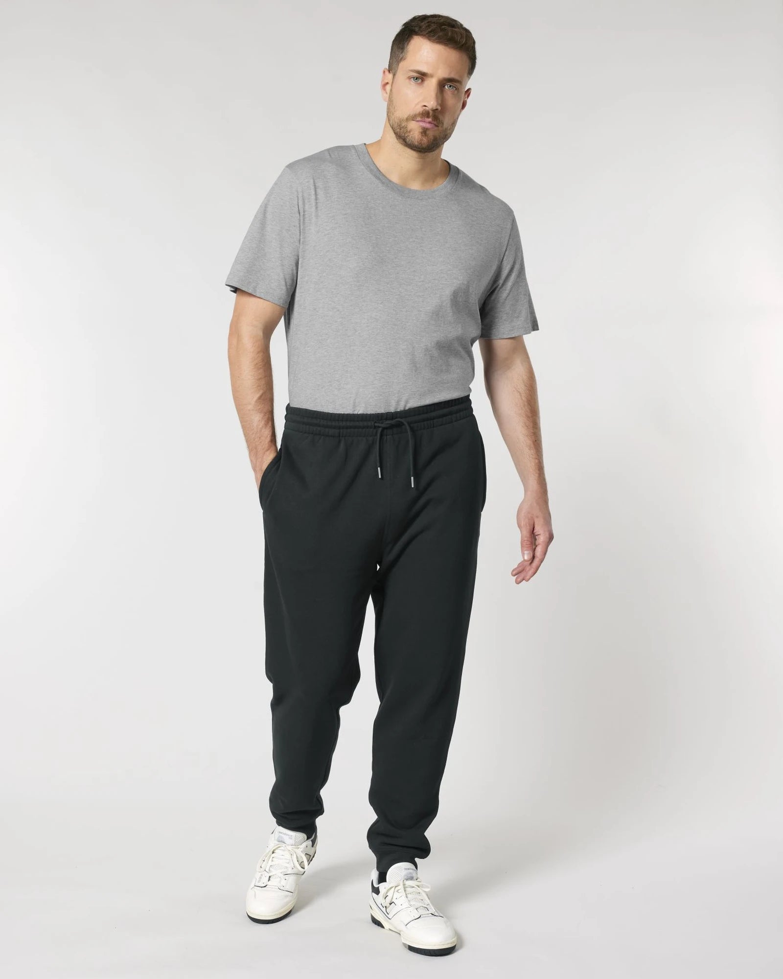 Uniseks joggingbroek van biokatoen Stanley/Stella Mover - Black